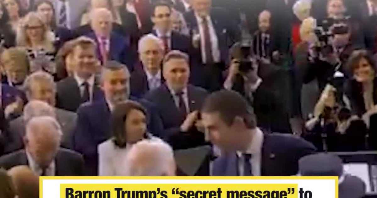 Barron Trump’s “secret message” to Biden finally revealed!