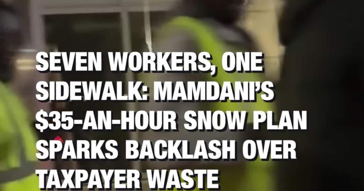 Zohran Mamdani’s $35/Hour Snow Shoveling Plan Sparks Chaos as Sidewalks Fill With Duplicate Crews