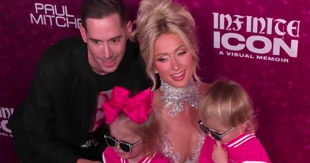 Paris Hilton Attends Premiere With Husband and Her Children