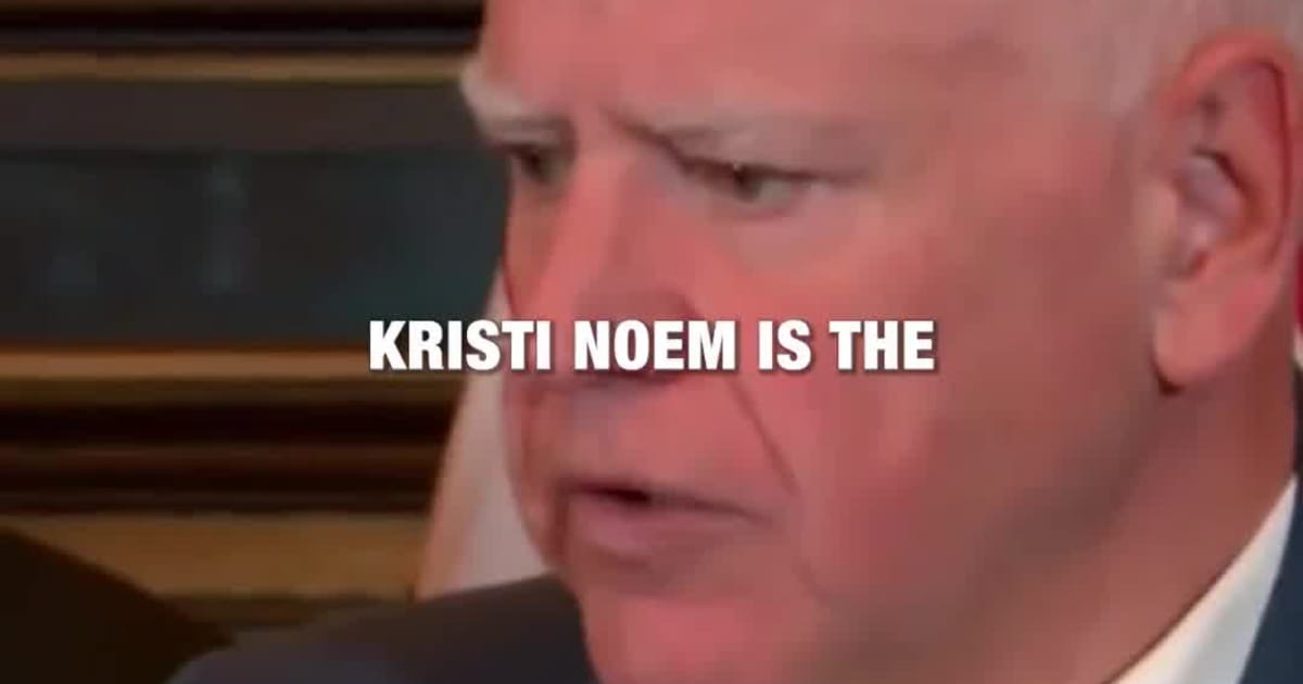 Gov. Tim Walz Attacks Kristi Noem After DHS Orders Body Cameras for ICE Agents in Minnesota