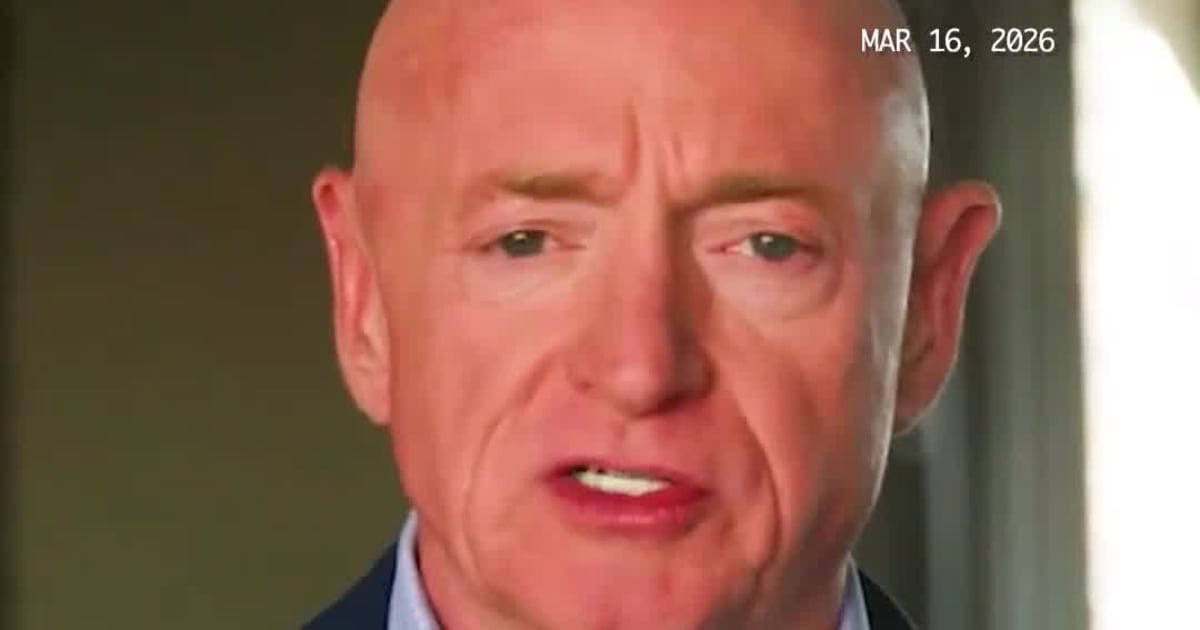 Mark Kelly: Trump’s Iran Policy Is Driving Up Gas Prices
