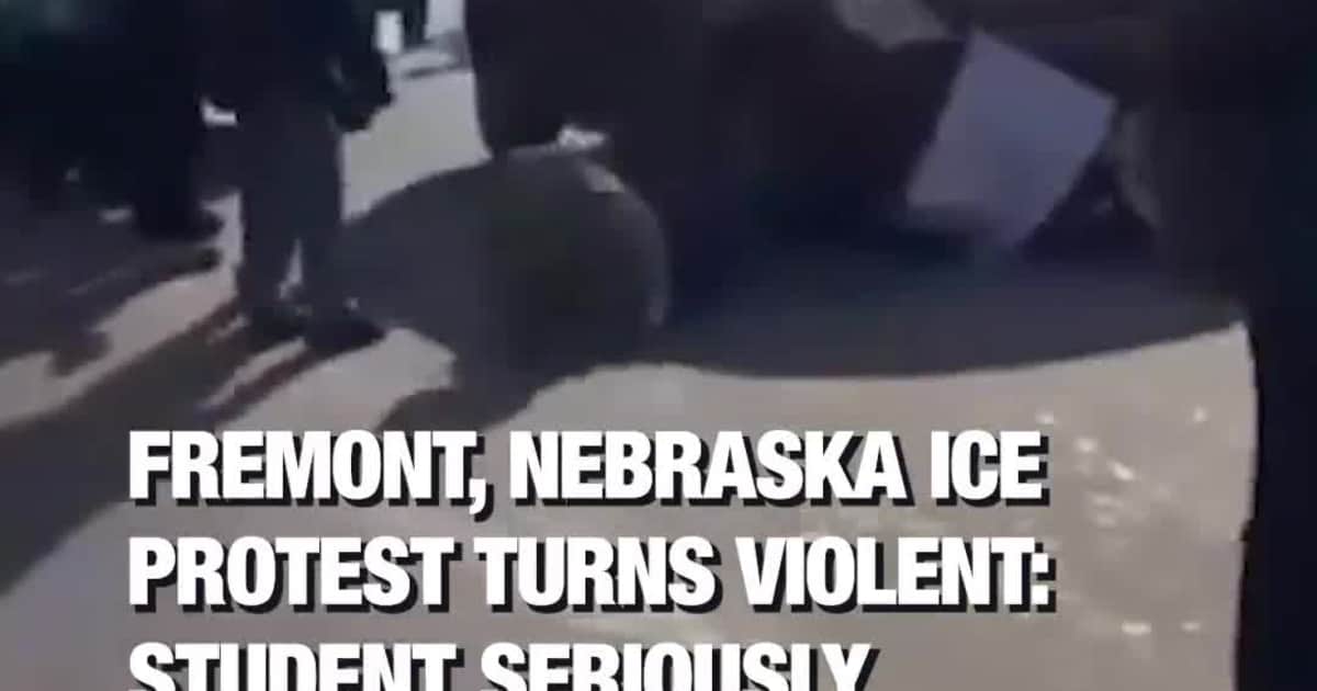 Fremont, Nebraska ICE Protest Turns Violent: Student Seriously Injured After Alleged Trump Supporter’s Car Strikes Her and Flees