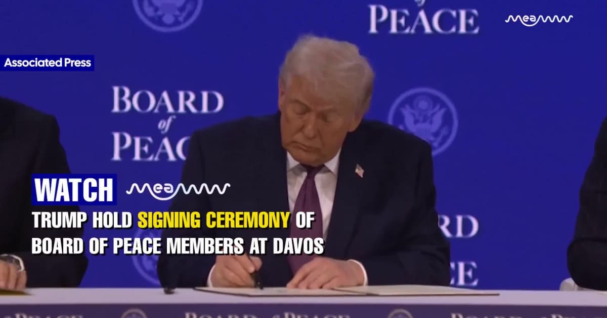 “Trump Inaugurates ‘Board of Peace’