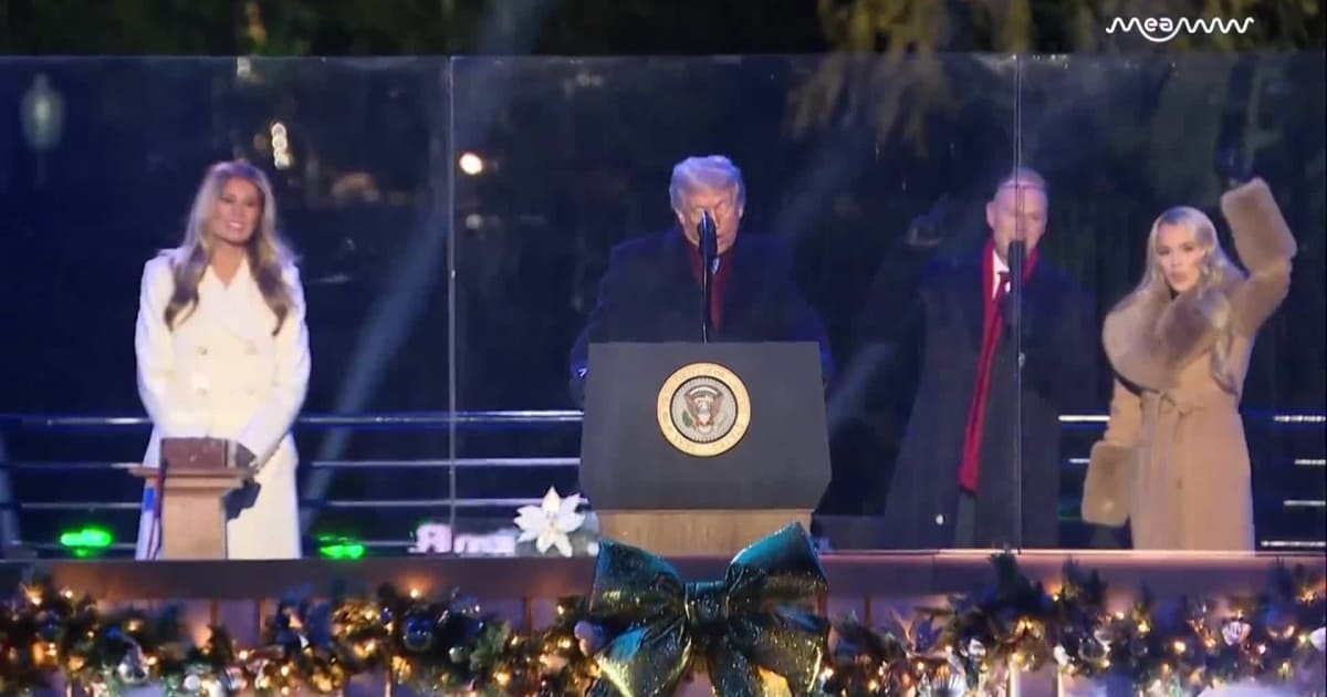 Trump Celebrates Epic US Milestones As He Lights The Christmas Tree Honoring Faith And America's 250 Years Legacy