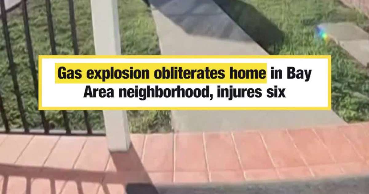 Gas explosion obliterates home in Bay Area neighborhood, injures six