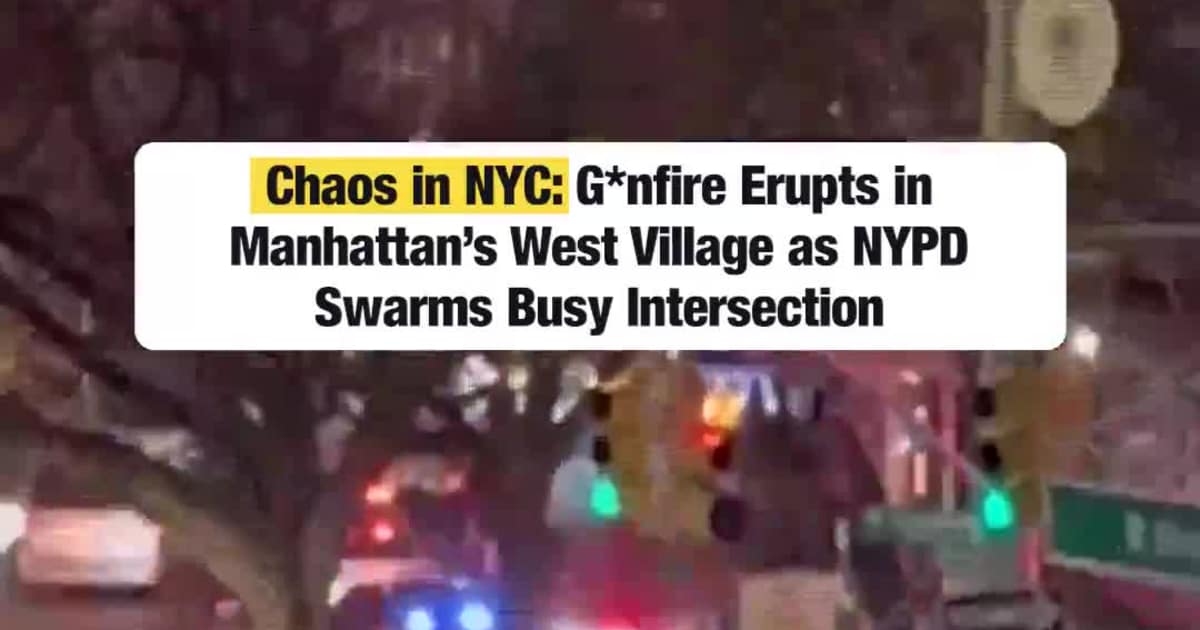 Chaos in NYC: Gunfire Erupts in Manhattan’s West Village as NYPD Swarms Busy Intersection