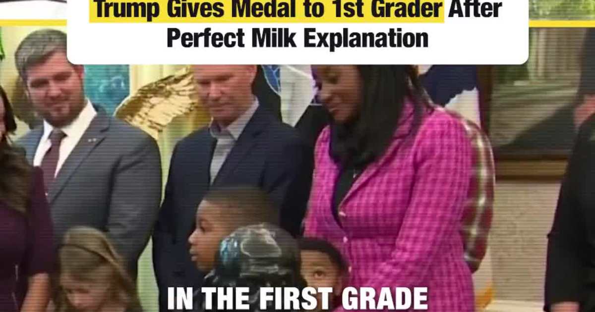 Heartwarming Oval Office Moment: Trump Gives Medal to Brilliant 1st Grader