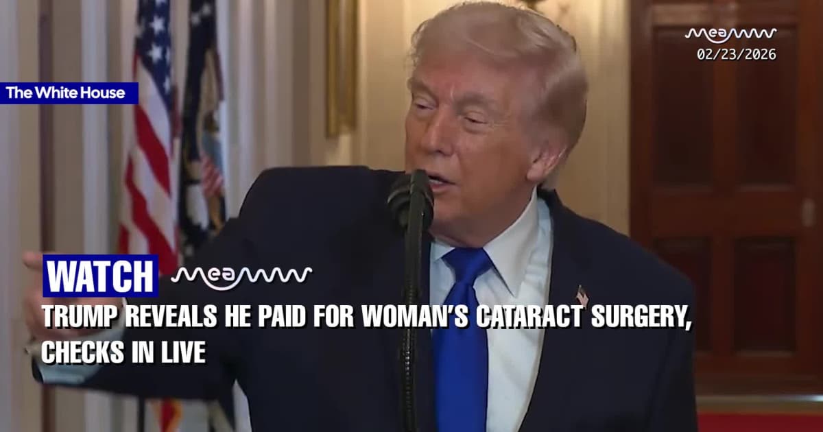 “You’ll Have 20/20 Vision!”: Trump Encourages Woman He Helped