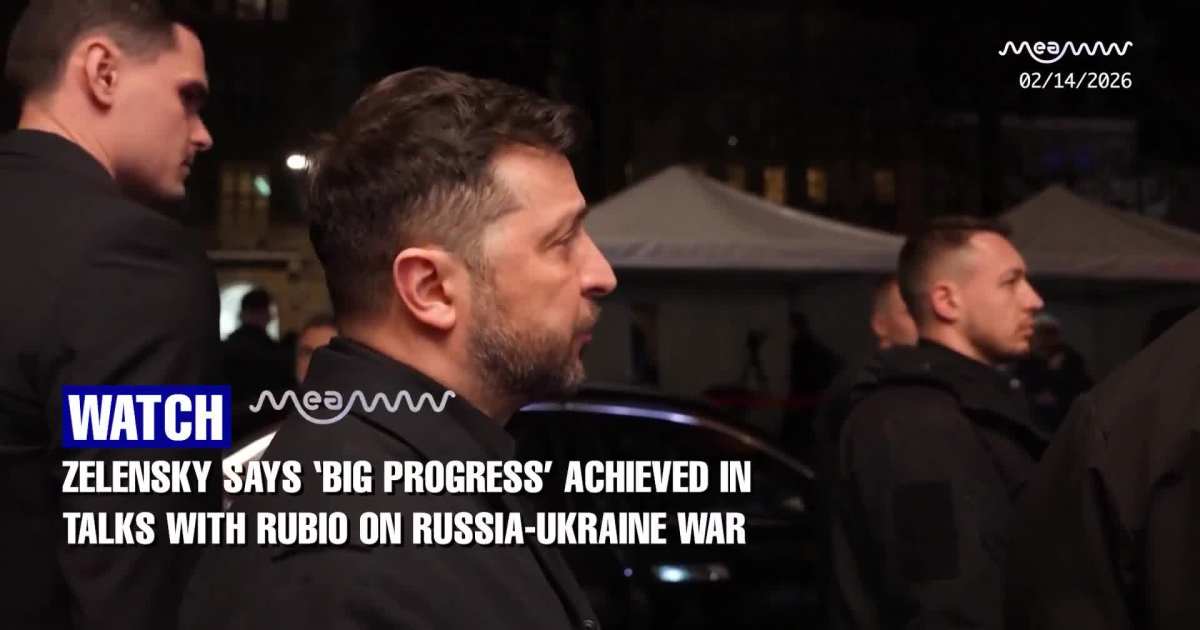 Zelensky Meets Marco Rubio in Munich, Says ‘Big Progress’ Made to Pressure Russia