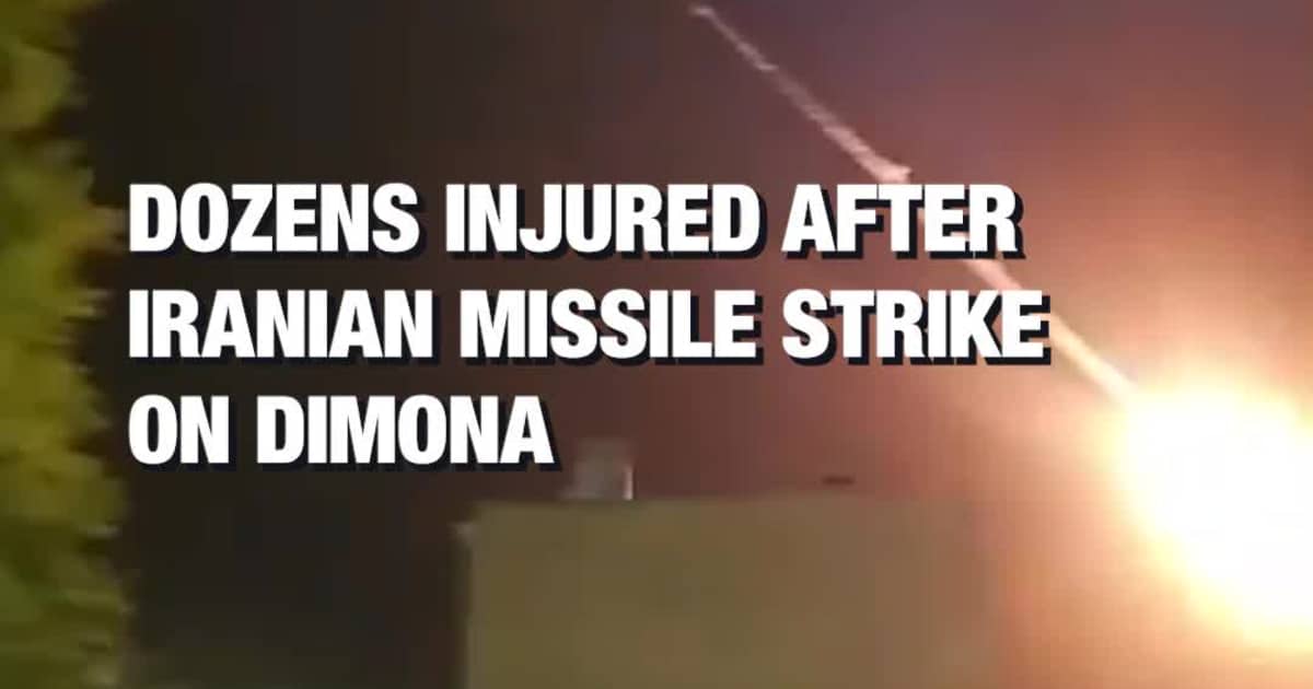 Dozens Injured After Iranian Missile Strike on Dimona
