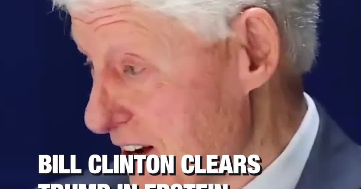 Bill Clinton Clears Trump in Epstein Questioning: “He Never Said Anything That Made Me Think He Was Involved”