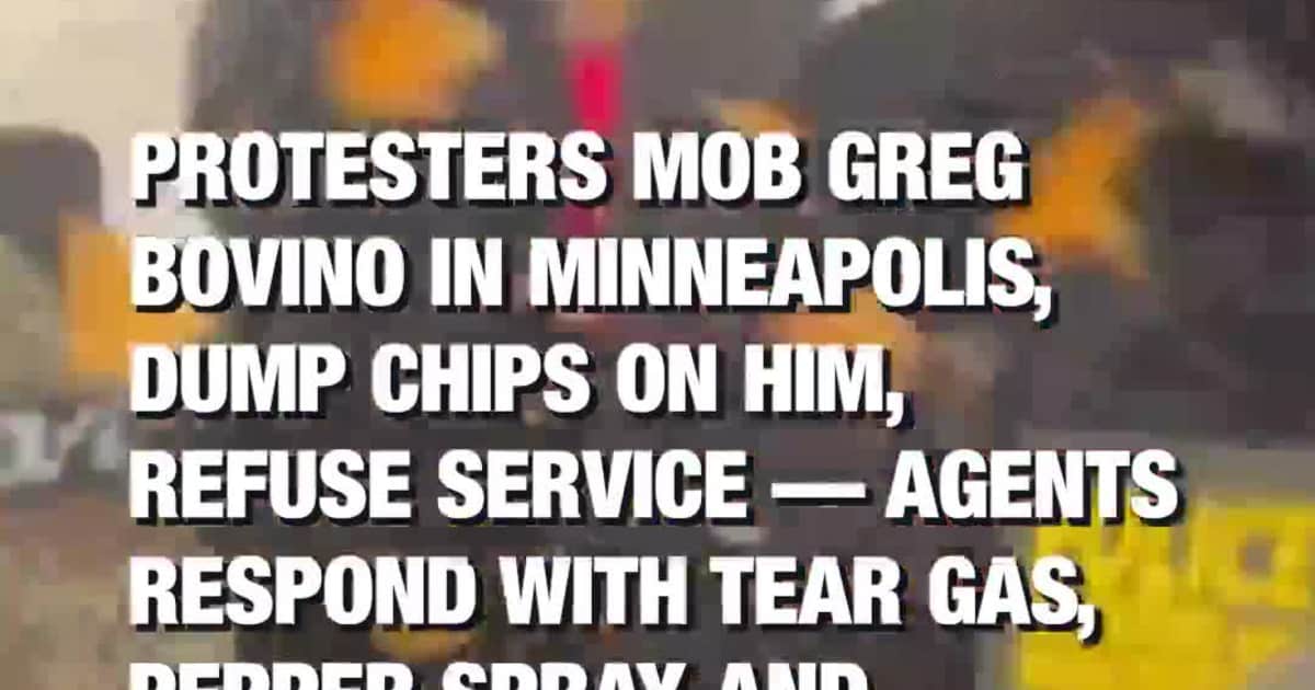 Protesters Mob Greg Bovino in Minneapolis, Dump Chips on Him, Refuse Service — Agents Respond With Tear Gas, Pepper Spray, and Arrests