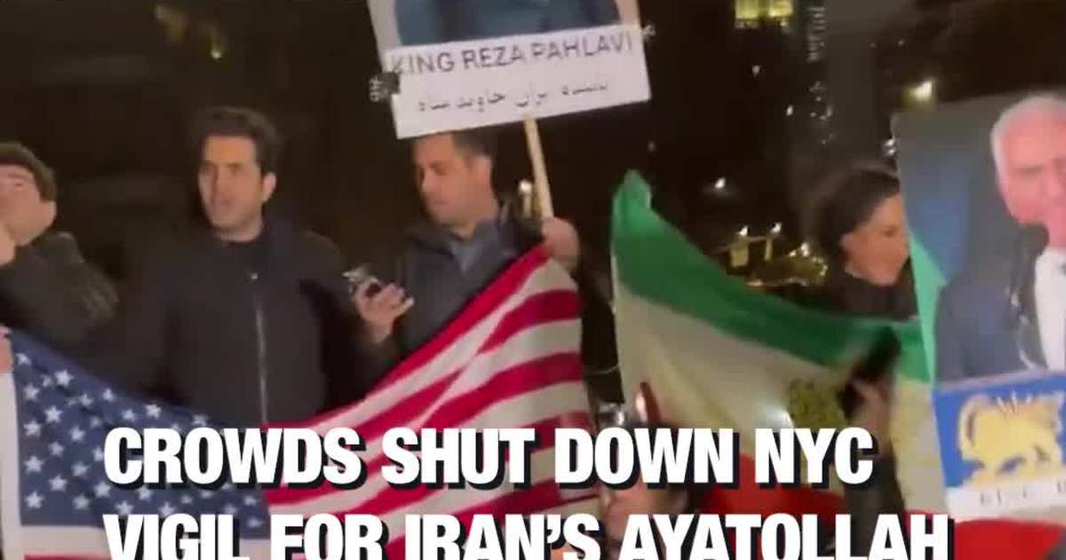 Crowds Shut Down NYC Vigil for Iran’s Ayatollah With “Trump! Trump! Thank You!” Chants