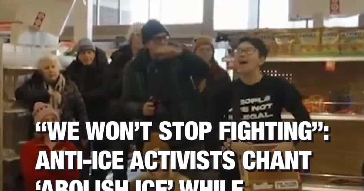 We Won’t Stop Fighting”: Anti-ICE Activists Chant ‘Abolish ICE’ While Occupying Target Store in Minneapolis–St. Paul