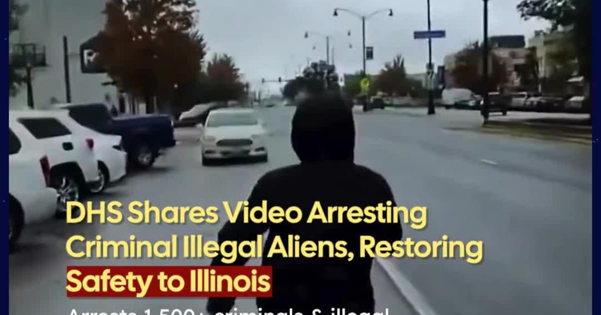 DHS Shares Video Arresting Criminal Illegal Aliens, Restoring Safety to Illinois