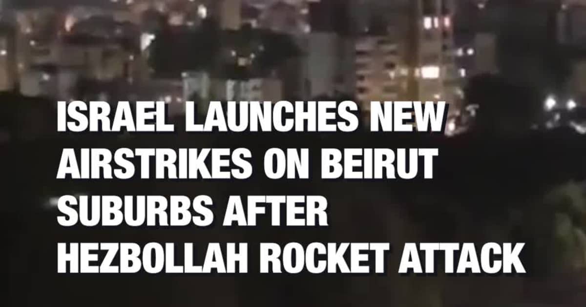 Israel Launches New Airstrikes on Beirut Suburbs After Hezbollah Rocket Att*ck