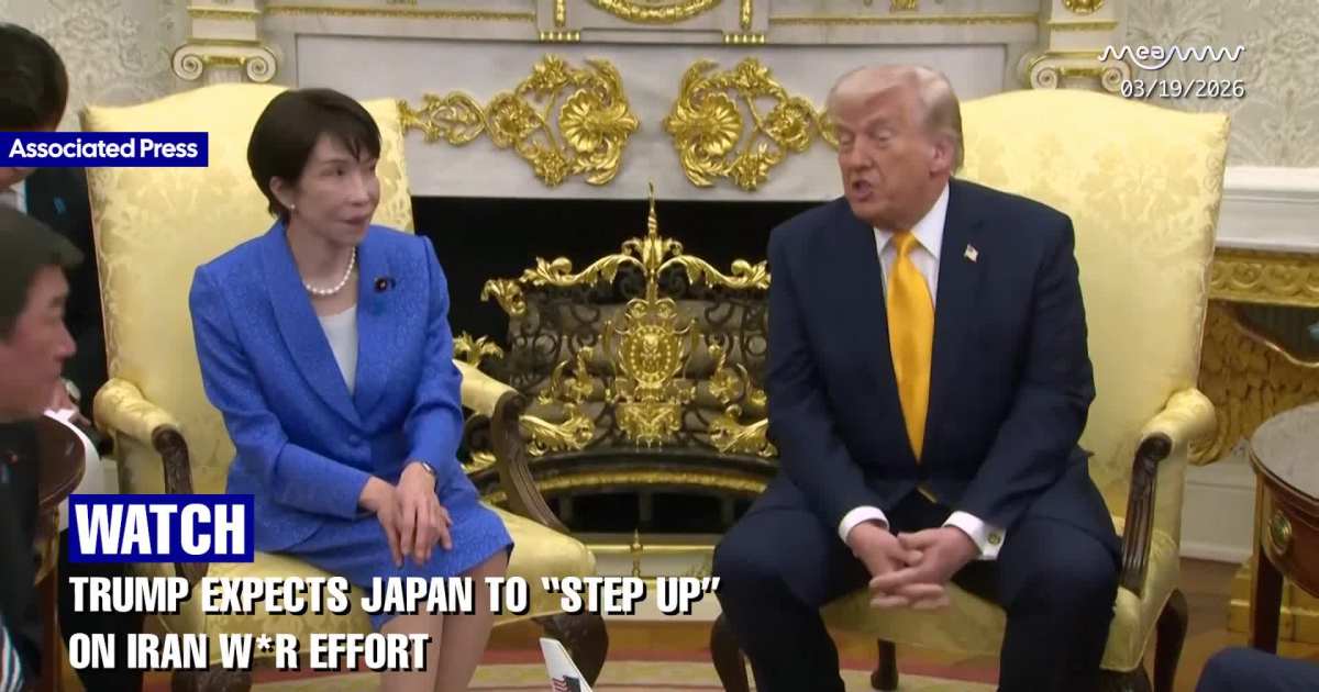 Trump Expects Japan To “Step Up” On Iran War As Pressure Builds On Allies