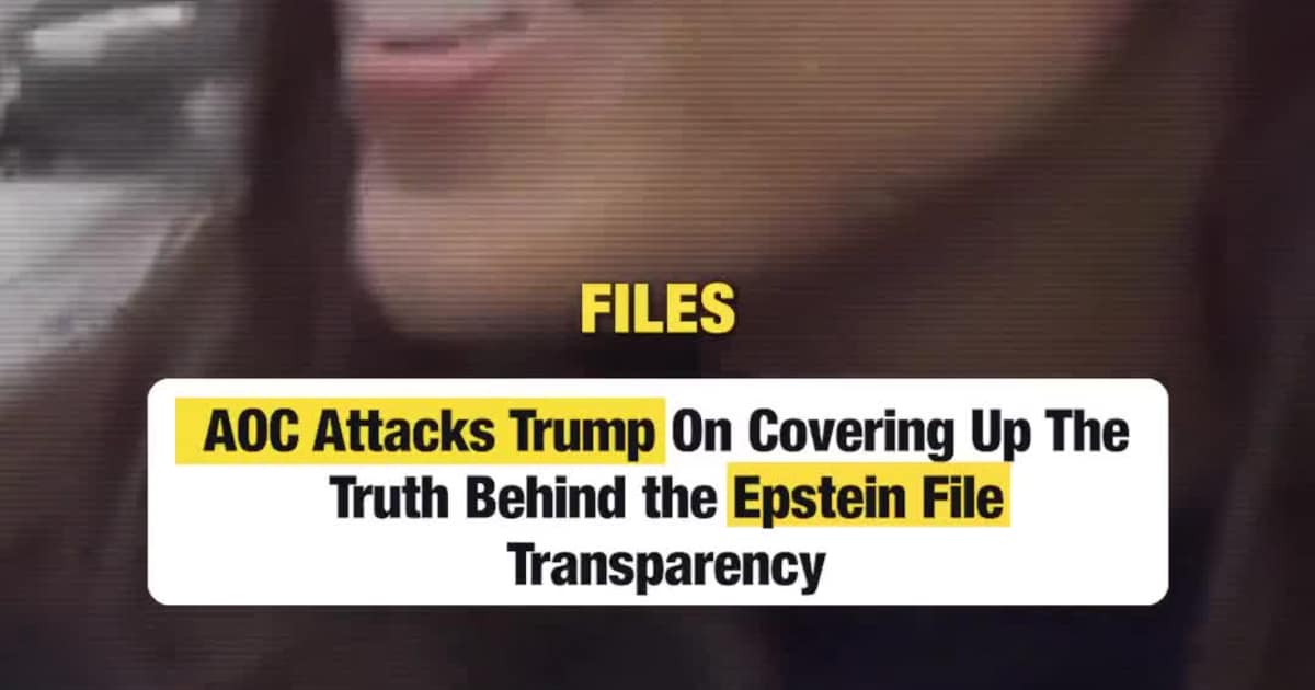 AOC Accuses Trump Administration of Epstein File “Coverup”