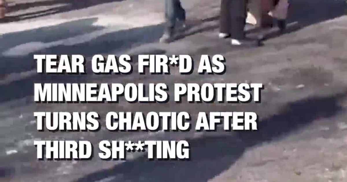 Tear Gas Fired as Minneapolis Protest Turns Chaotic After Third Shooting
