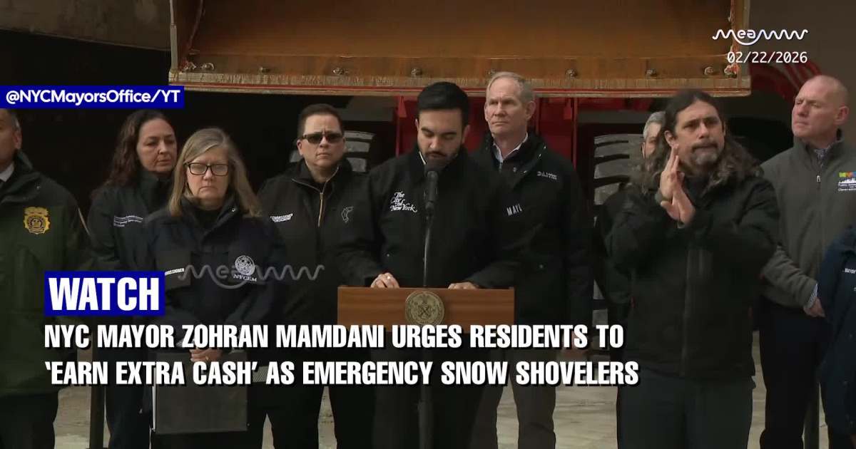 Earn Extra Cash’: Mamdani’s Snow Shoveler Appeal Sparks Online Reaction