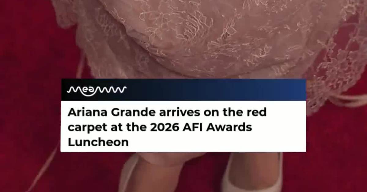 Ariana Grande arrives at the AFI Awards 2026 luncheon
