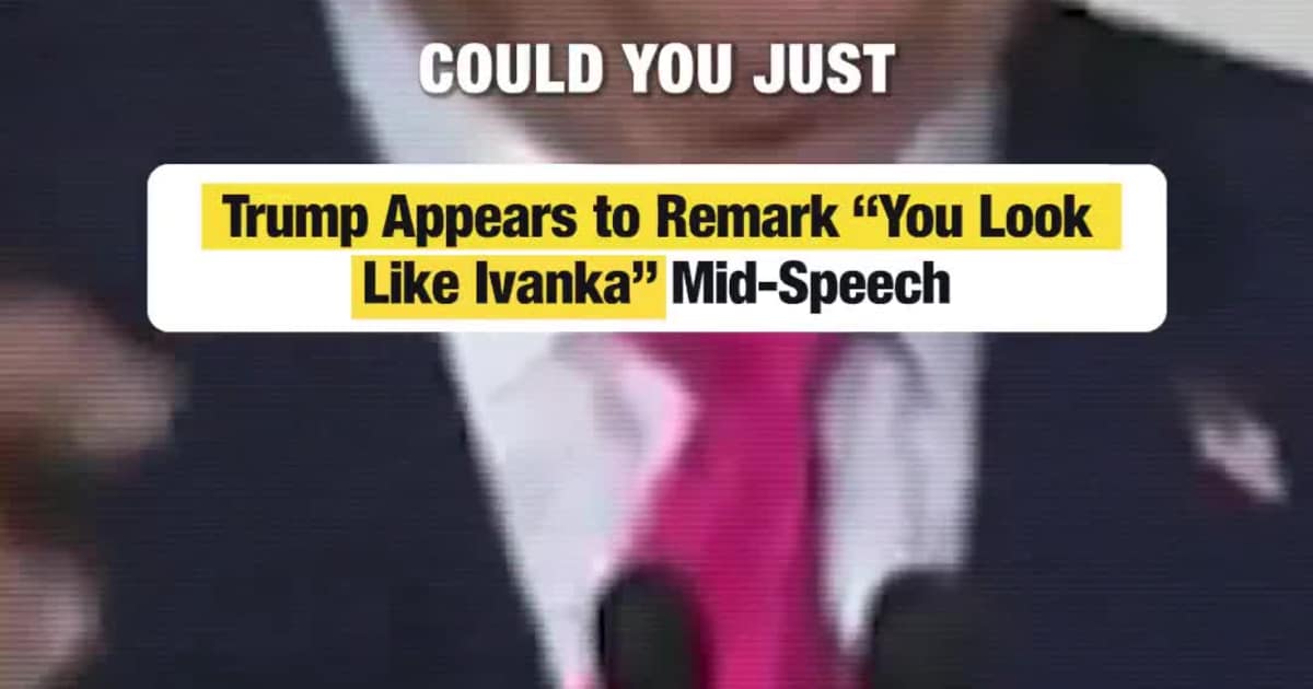Trump Appears to Remark “You Look Like Ivanka” Mid-Speech