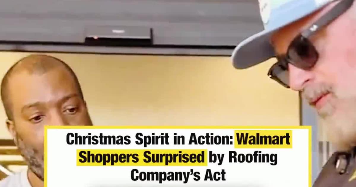 Christmas Spirit in Action: Walmart Shoppers Surprised by Roofing Company’s Act