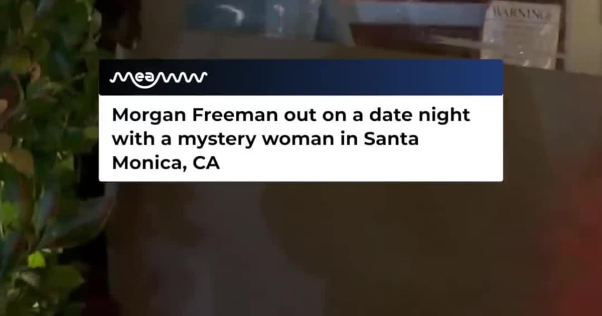 Morgan Freeman spotted with a mystery woman, out on a date!