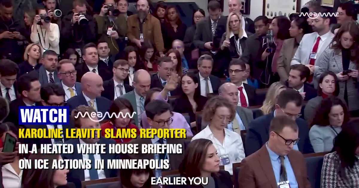 Karoline Leavitt Slams Reporter In A Heated White House Briefing On ICE Actions In Minneapolis