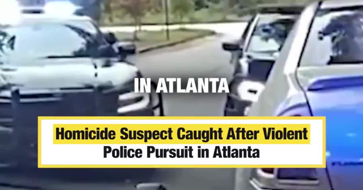 Homicide Suspect Caught After Violent Police Pursuit in Atlanta