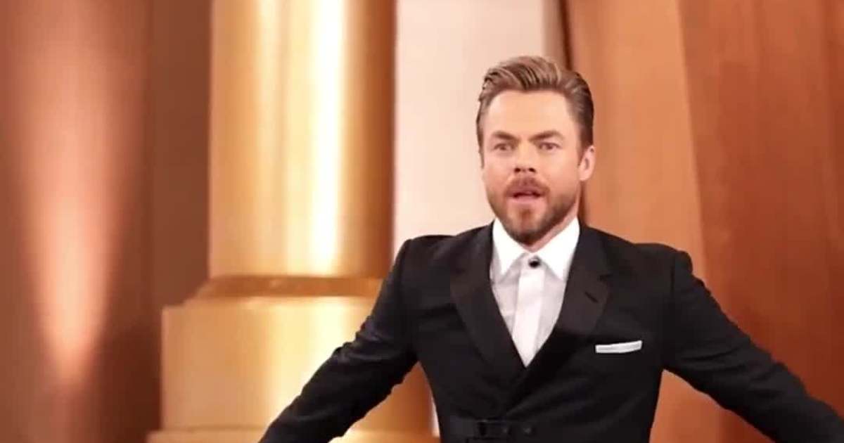 Derek Hough Brings Ballroom Flair to the 2026 Golden Globes Red Carpet