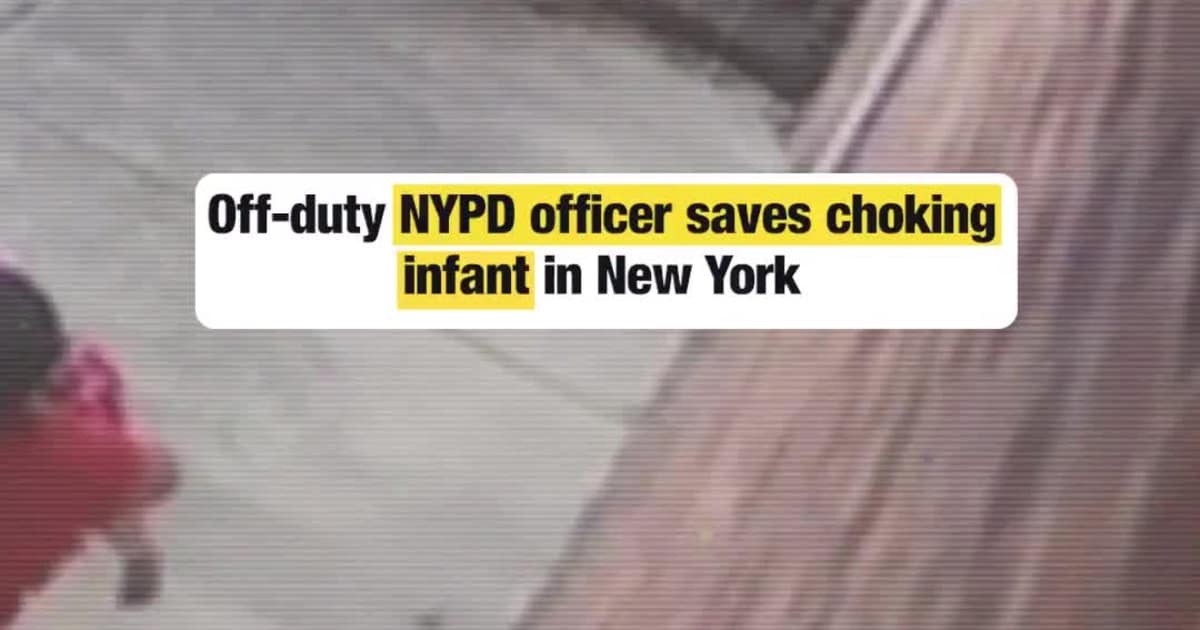 Off-Duty NYPD Officer Saves Choking Infant After Rushing to Neighbor’s Aid