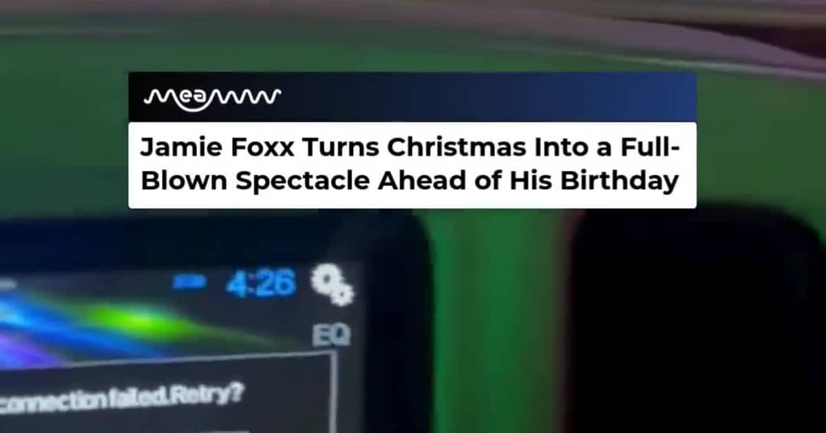 Jamie Foxx Goes All Out With Over-the-Top Christmas Décor