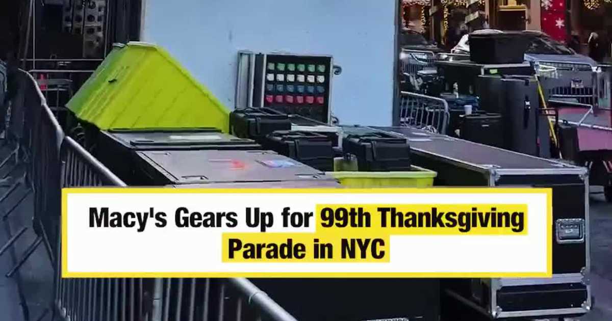 Macy's Gears Up for 99th Thanksgiving Parade in NYC