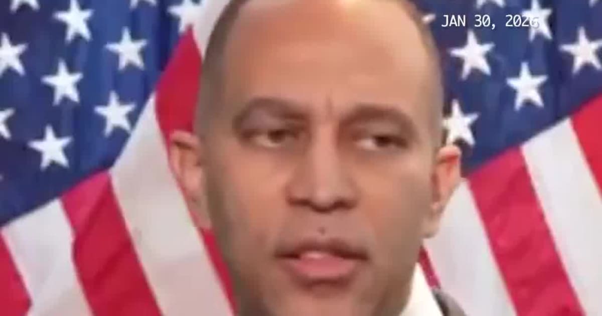 House Democratic leader Jeffries says DOJ is “illegitimate”
