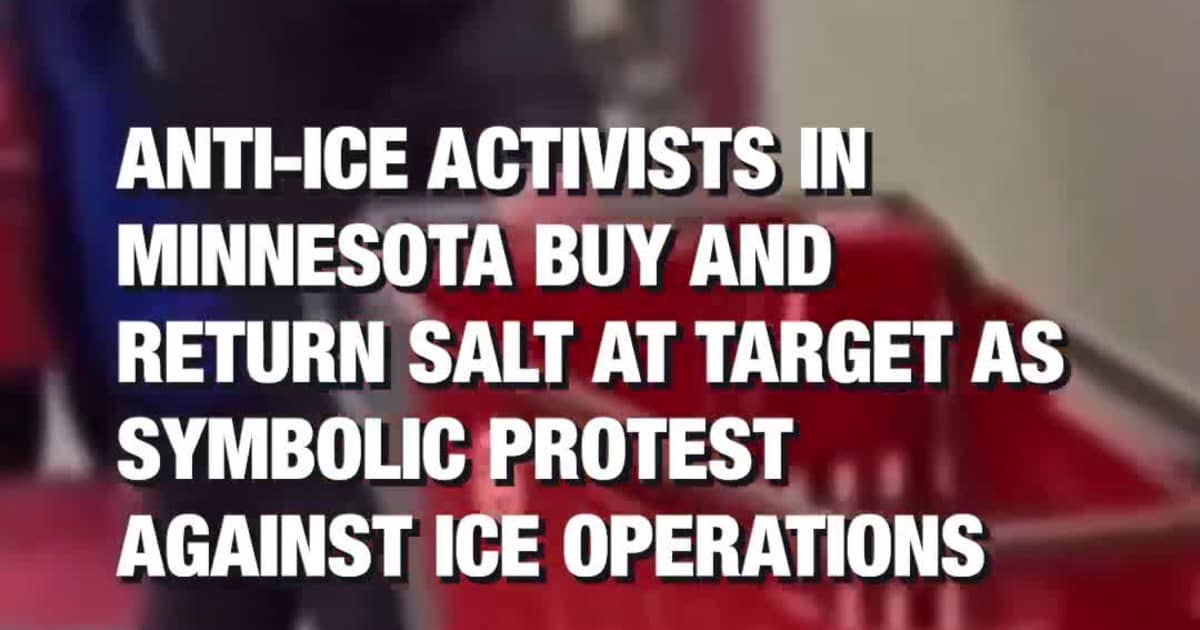 Anti-ICE Activists in Minnesota Buy and Return Salt at Target as Symbolic Protest Against ICE Operations