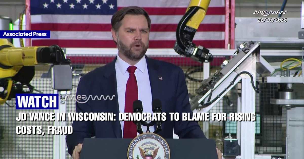 Let’s Vote for Our People’: Vance Targets Democrats in Wisconsin Push