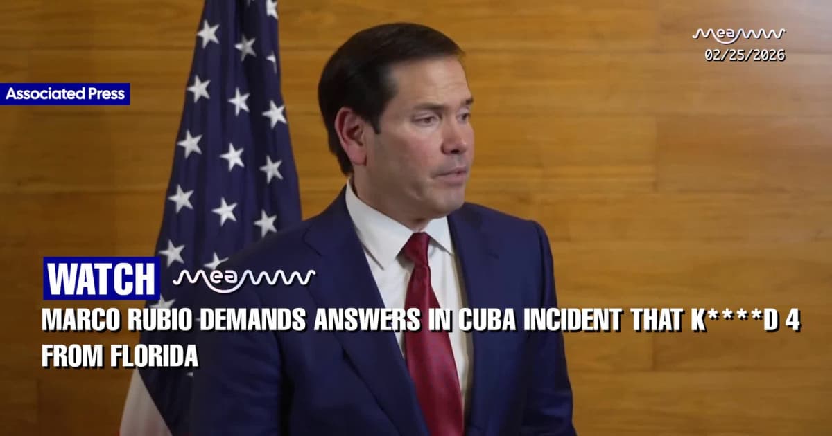 Rubio Warns U.S. Will ‘Respond Appropriately’ After Deadly Cuba Speedboat Shooting