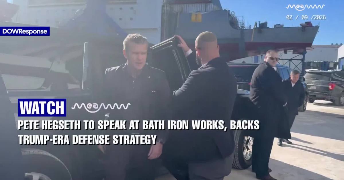 Pete Hegseth to Speak at Bath Iron Works, Reaffirms Trump-Era Defense Strategy