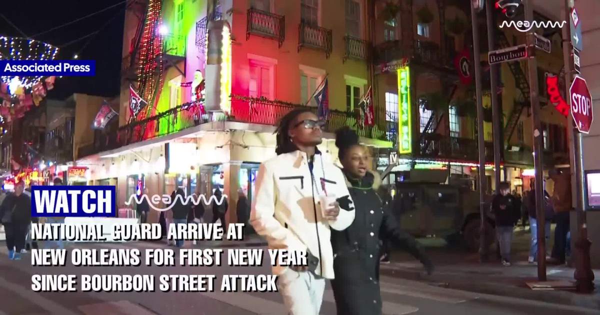 National Guard Arrives in New Orleans for First New Year Since Bourbon Street Attack