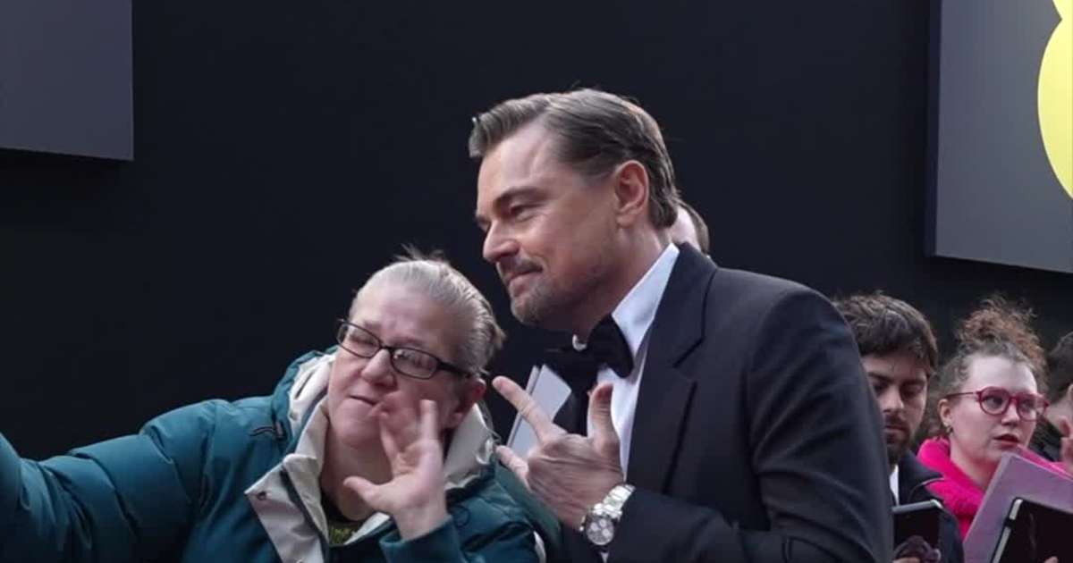 Leonardo DiCaprio Gets Schooled by a Fan on the BAFTAs Red Carpet
