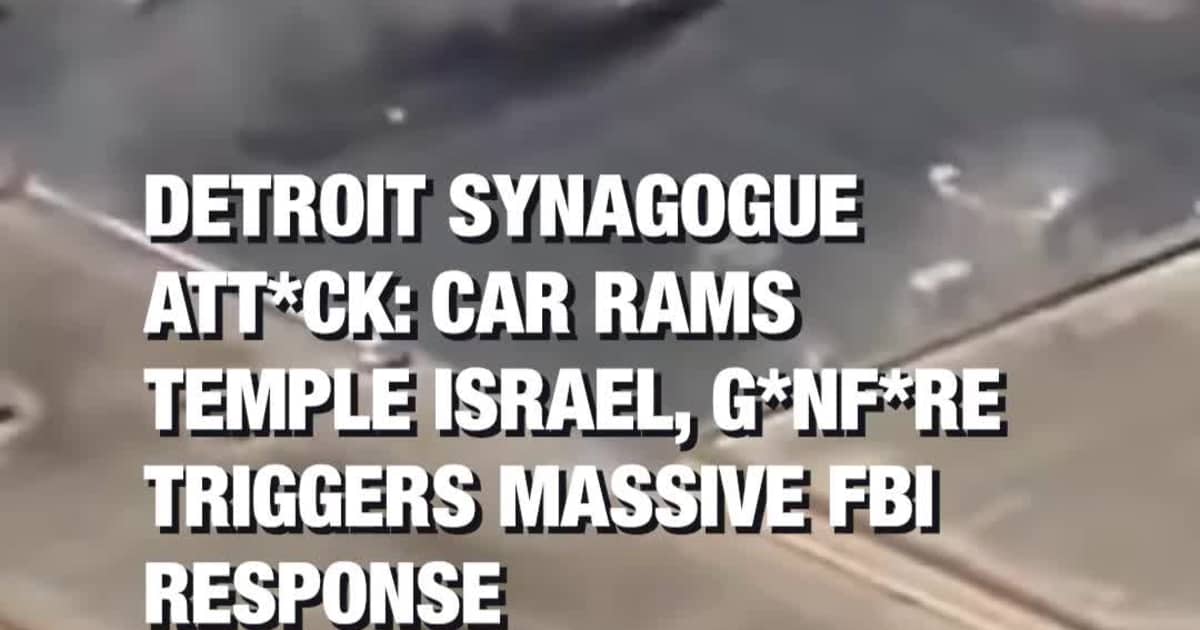 Detroit Synagogue Att*ck: Car Rams Temple Israel, G*nf*re Triggers Massive FBI Response