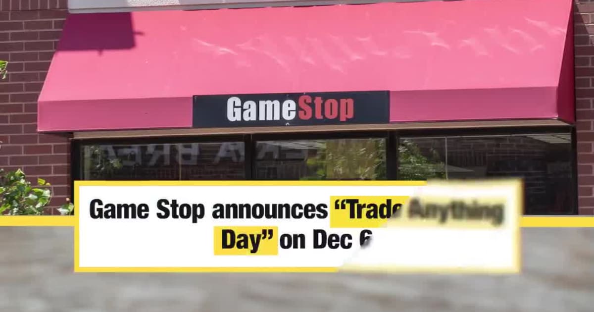 Game Stop announces “Trade Anything Day” on Dec 6