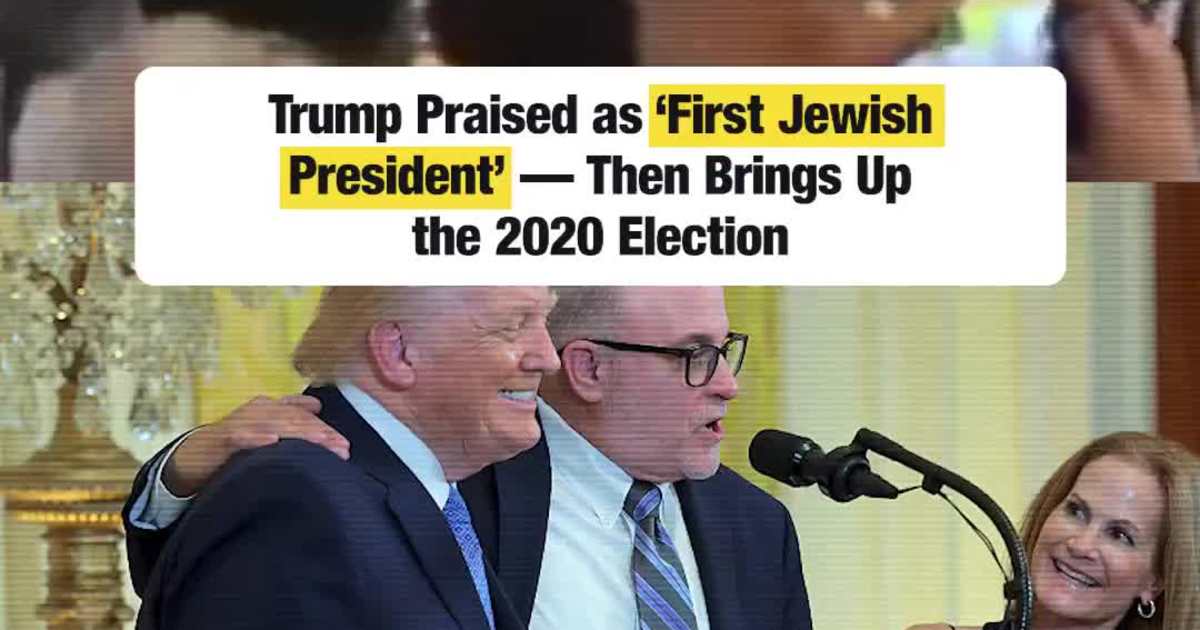 Trump Praised as ‘First Jewish President’ — Then Brings Up the 2020 Election