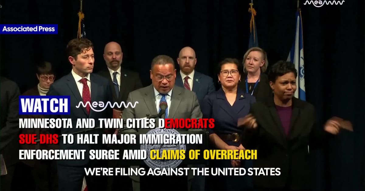 Minnesota Leaders Sue DHS, Call Federal Agent Surge “Unlawful and Unconstitutional”