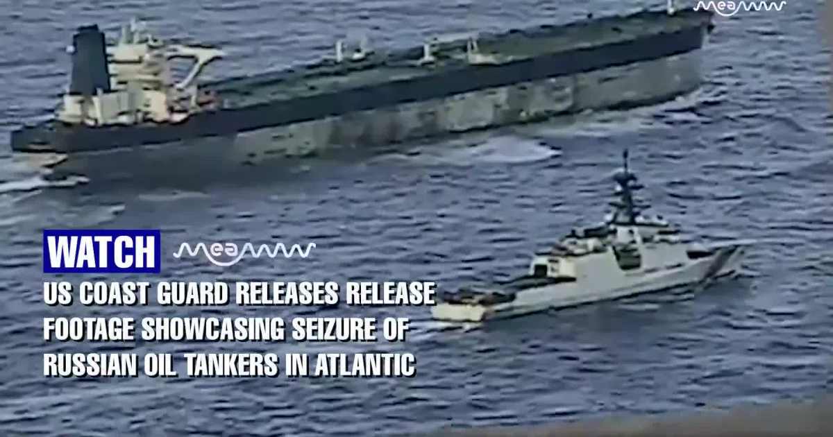 U.S. Coast Guard Releases Footage of Russian Oil Tanker Seizures in Atlantic