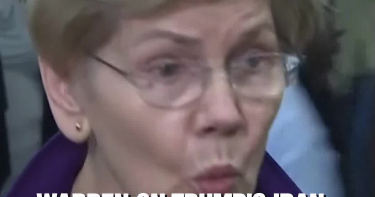 Warren on Trump’s Iran Policy: “There’s $1 Billion a Day to Drop B*mbs on Iran