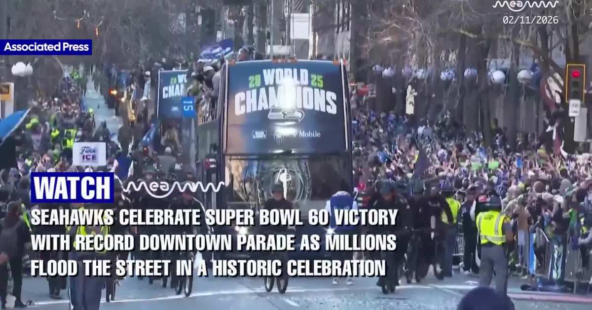 Seahawks Celebrate Super Bowl 60 Victory with Record Downtown Parade As Millions Flood The Street In A Historic Celebration