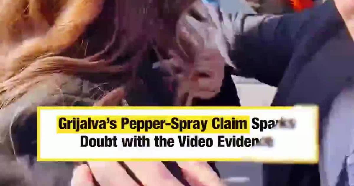 Grijalva’s Pepper-Spray Claim Sparks Doubt with the Video Evidence