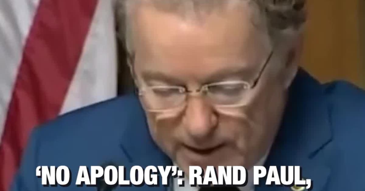 ‘No Apology’: Rand Paul, Markwayne Mullin Clash in Heated Exchange at DHS Hearing